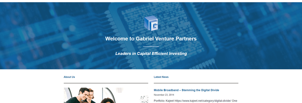 Gabriel Venture Partners cover