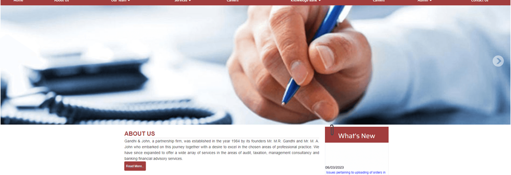 Gandhi & John Chartered Accountants cover