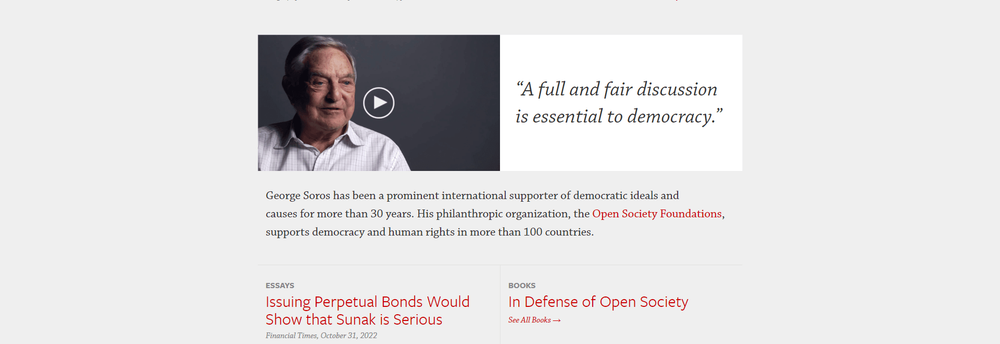 George Soros cover