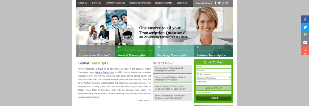 Global Transcripts cover