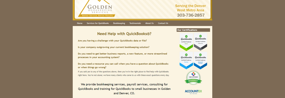 Golden Bookkeeping Services, LLC cover