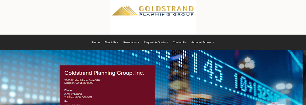 Goldstrand Planning Group cover
