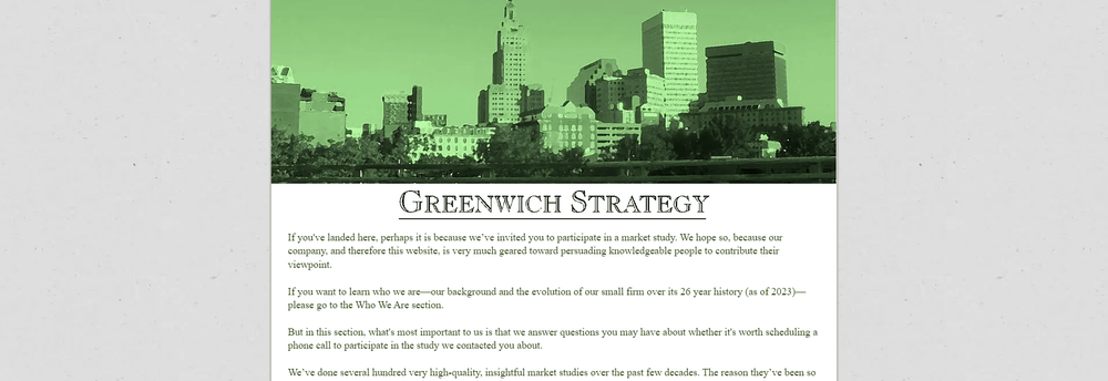 Greenwich Strategy cover