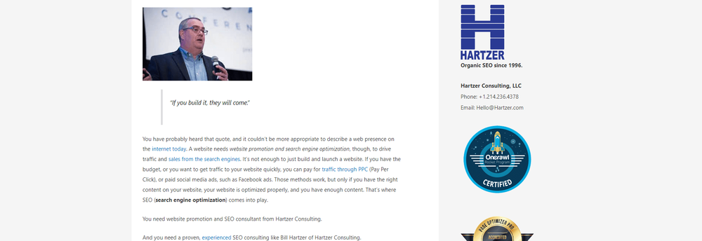 Hartzer Consulting cover