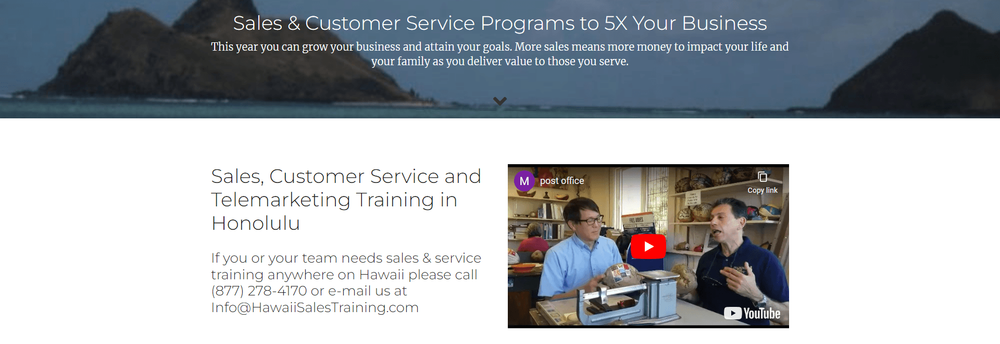 Hawaii Sales Training cover