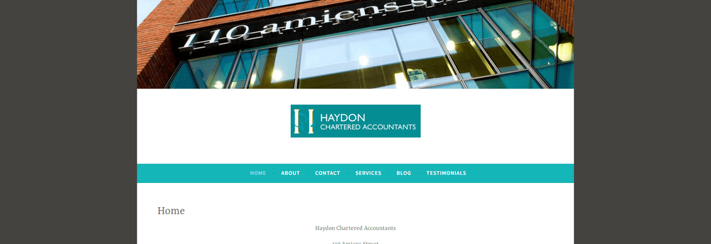Haydon Chartered Accountants cover