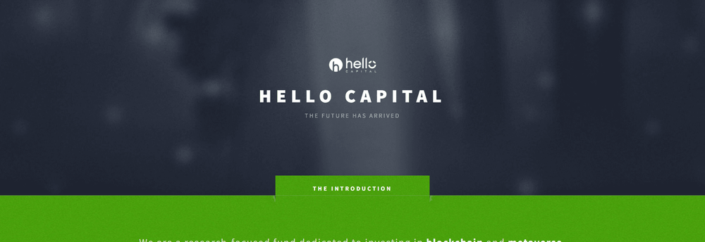 Hello Capital cover