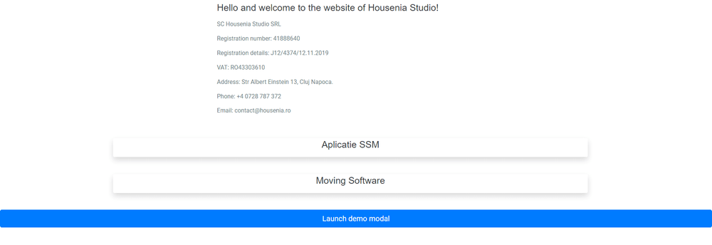 Housenia Studio SRL cover