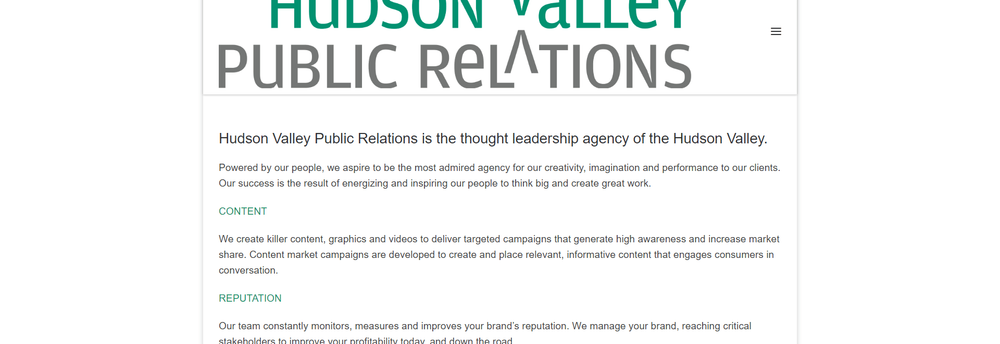Hudson Valley Public Relations cover