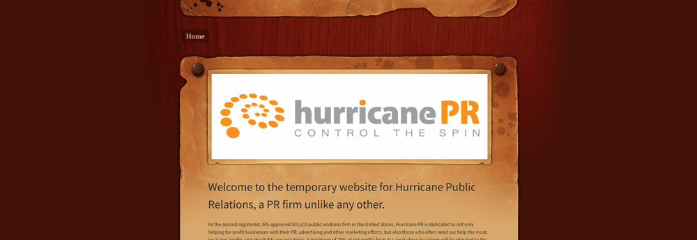 Hurricane PR cover