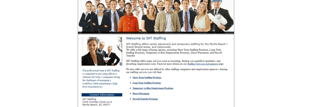 IHT Staffing cover