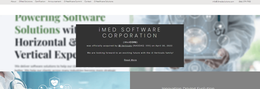 iMed Software Corp. cover