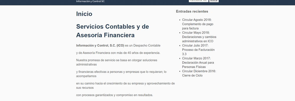 Información y Control, S.C. cover