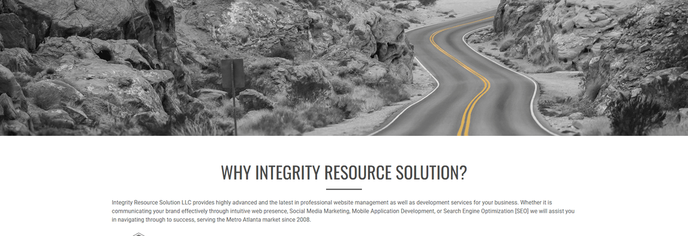 INTEGRITY RESOURCE SOLUTION LLC cover