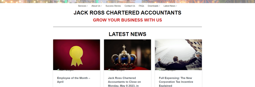 Jack Ross Chartered Accountants cover
