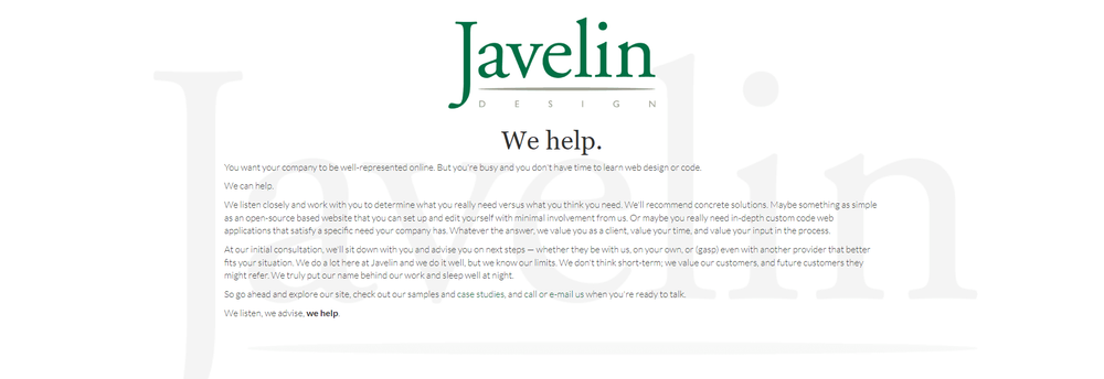 Javelin Design cover