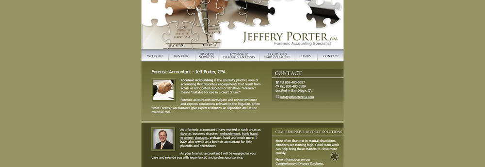 Jeffery D. Porter, CPA - Forensic Accounting cover