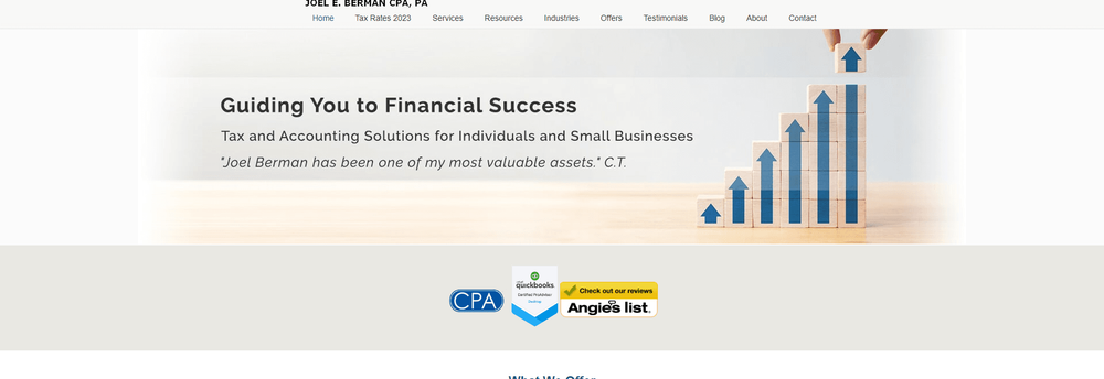 Joel E. Berman CPA cover