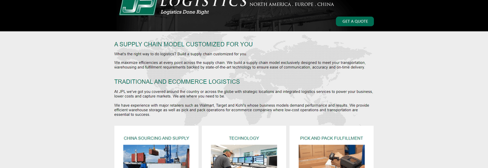 J.P. Logistics cover