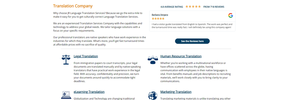 JR Language Translation Services, Inc. cover