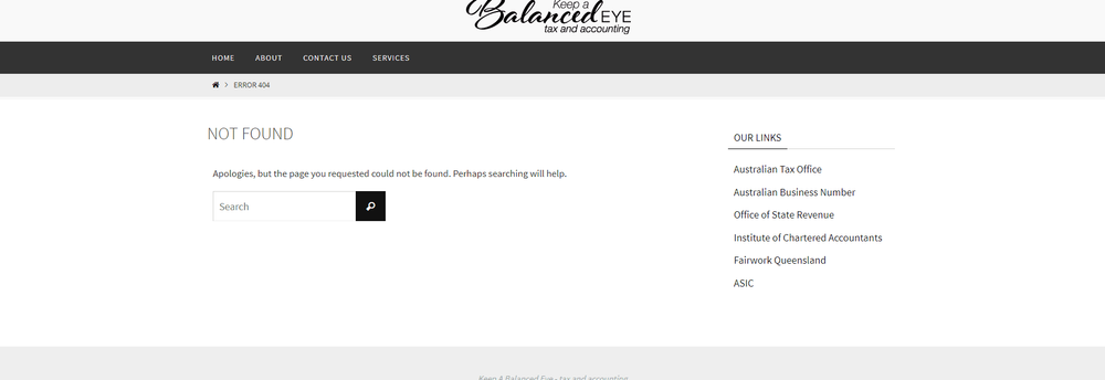 Keep A Balanced Eye - tax and accounting cover
