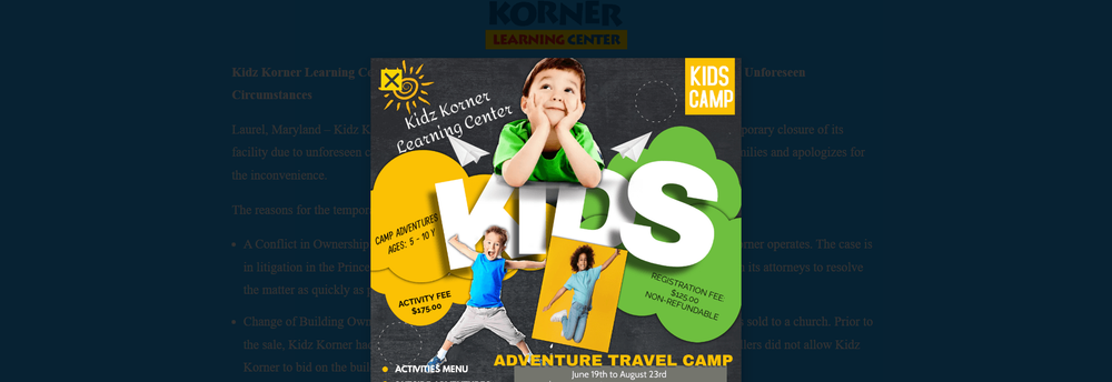 Kidz Korner Learning Center LLC cover
