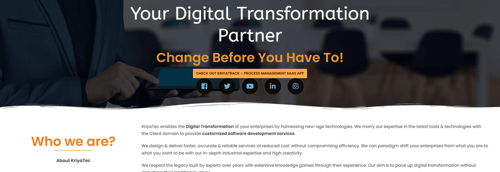 KriyaTec IT Systems Pvt. Ltd. cover