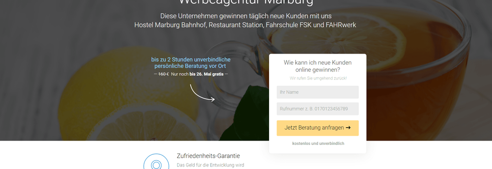 Landing Page Agentur cover