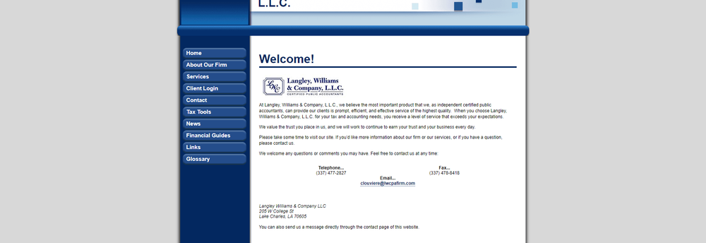 Langley, Williams & Company cover