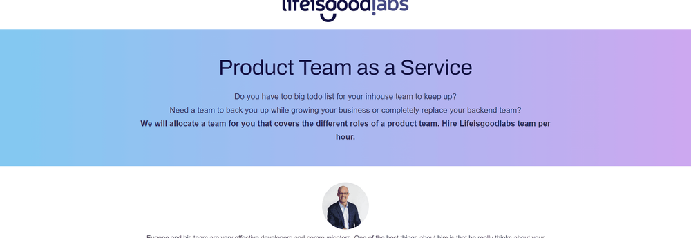 Lifeisgoodlabs cover