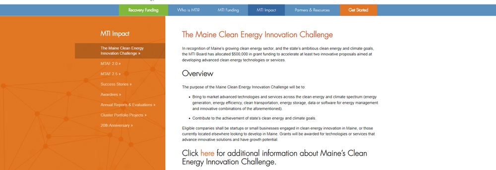 Maine Technology Institute cover