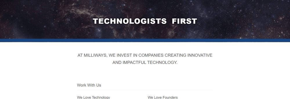 Milliways Ventures cover