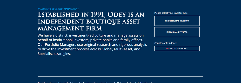 Odey Asset Management cover