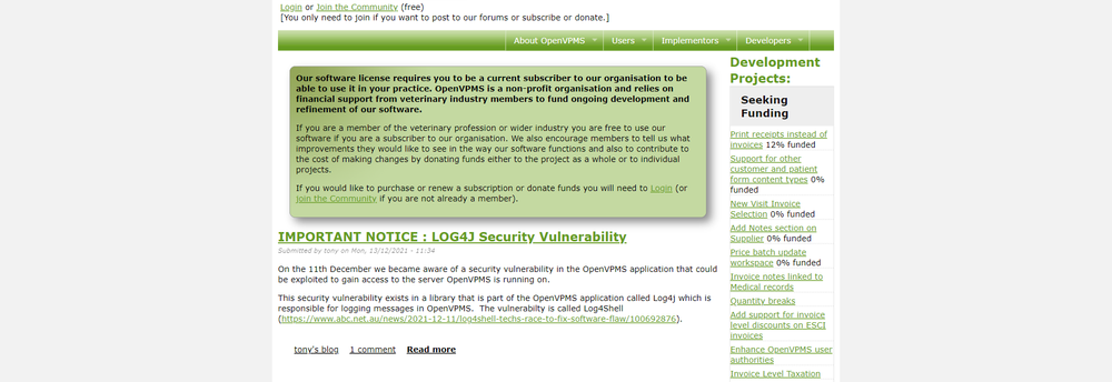 OpenVPMS cover