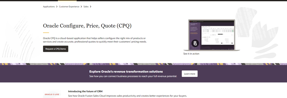 Oracle CPQ cover