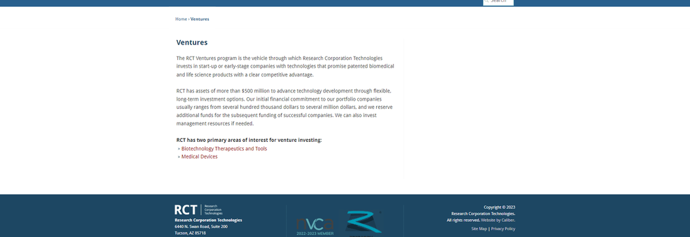 RCT BioVentures cover