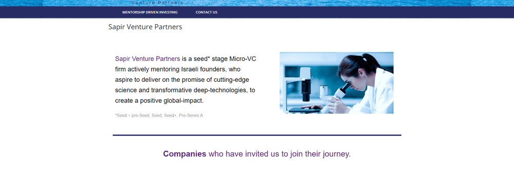 Sapir Venture Partners cover