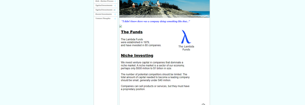The Lambda Funds cover