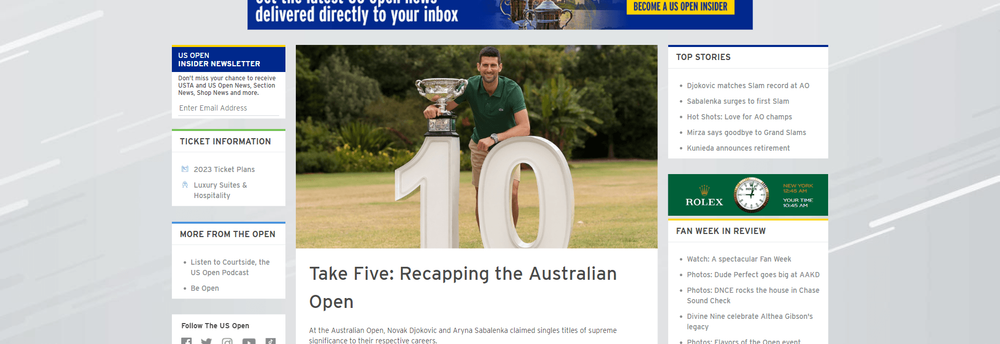 U.S. Open cover