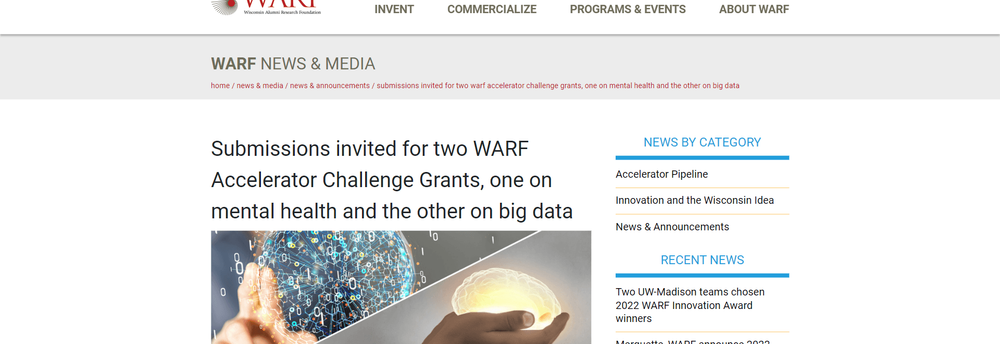 Wisconsin Alumni Research Foundation cover