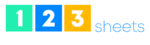 123 Sheets logo