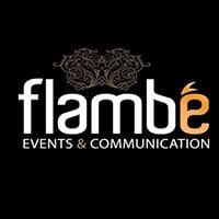 Flambé Events & Communications logo